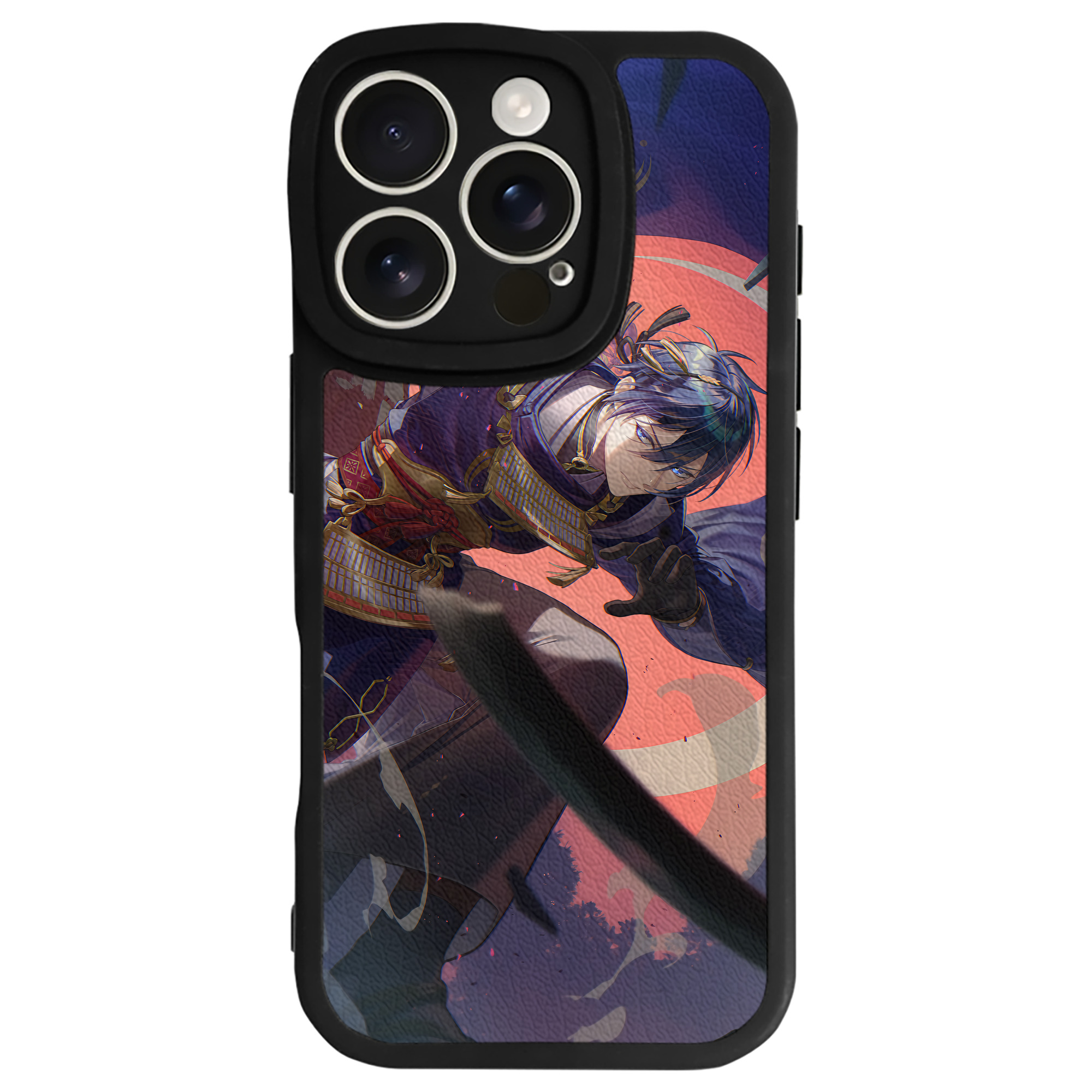 （画像用） 刀剣乱舞 Touken Ranbu 【iPhone 16シリーズ対応】シリコンスマホケース（レザー調） 材質：シリコン